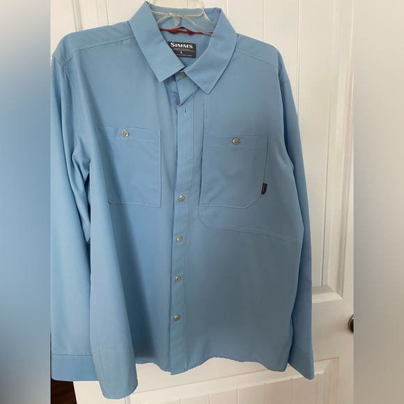 Simms Sky Blue Long Sleeve Shirt - Picture 1 of 1